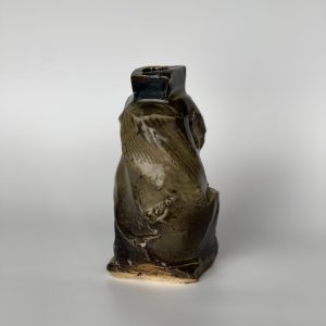 Crack effect block vase